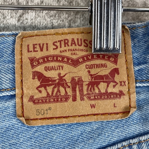 Levi’s 501 cut off shorts size 25 inseam 2” coastal cowgirl cheeky western boho - Picture 6 of 9